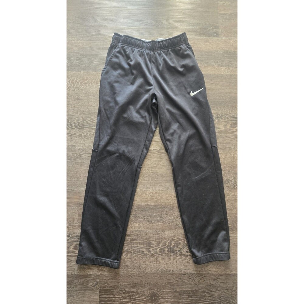 Nike Dri-FIT Jogger Pants Men's S Black Polyester Drawstring Tapered Leg